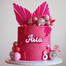 Load image into Gallery viewer, Barbie Style Acrylic Cake Charm / Topper