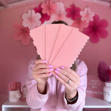 Load image into Gallery viewer, Cake Scraper| Icing Cake Decorating Tools | Textured Buttercream Scraper | Pink Acrylic Scraper