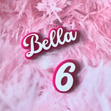 Load image into Gallery viewer, Barbie Style Acrylic Cake Charm / Topper