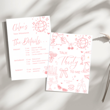 Load image into Gallery viewer, Birthday Weekend Itinerary - Pink
