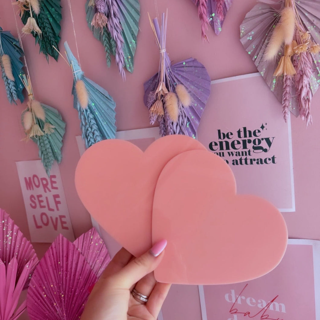 Heart Shaped Cake Guide Plates | Lambeth Cake Ganache Plates | Buttercream Icing Guides