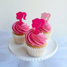 Load image into Gallery viewer, Barbie Party Cupcake Toppers
