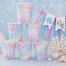 Load image into Gallery viewer, Mermaid Under the Sea - Paper Cups
