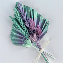 Load image into Gallery viewer, Purple Ombre Cake Topper - Dried Flowers | Palms | Bunny Tails - Under the Sea
